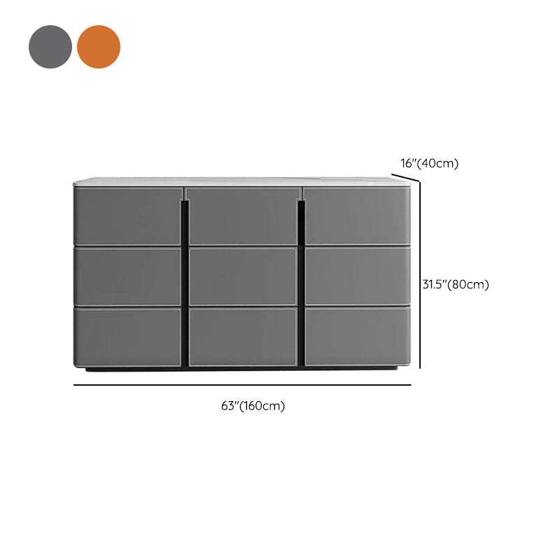 Contemporary Dining Server Kitchen Buffet Server Cabinet with Drawers Clearhalo 'buffet_sideboard' 'Buffets & Sideboards' 'furn' 'furn_buffet_sideboard' 'Furniture' 'Kitchen & Dining Furniture' 7179226