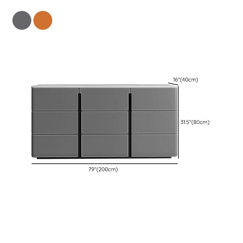 Contemporary Dining Server Kitchen Buffet Server Cabinet with Drawers Clearhalo 'buffet_sideboard' 'Buffets & Sideboards' 'furn' 'furn_buffet_sideboard' 'Furniture' 'Kitchen & Dining Furniture' 7179228