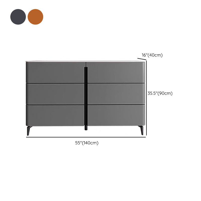 Contemporary Dining Server Kitchen Buffet Server Cabinet with Drawers Clearhalo 'buffet_sideboard' 'Buffets & Sideboards' 'furn' 'furn_buffet_sideboard' 'Furniture' 'Kitchen & Dining Furniture' 7179230