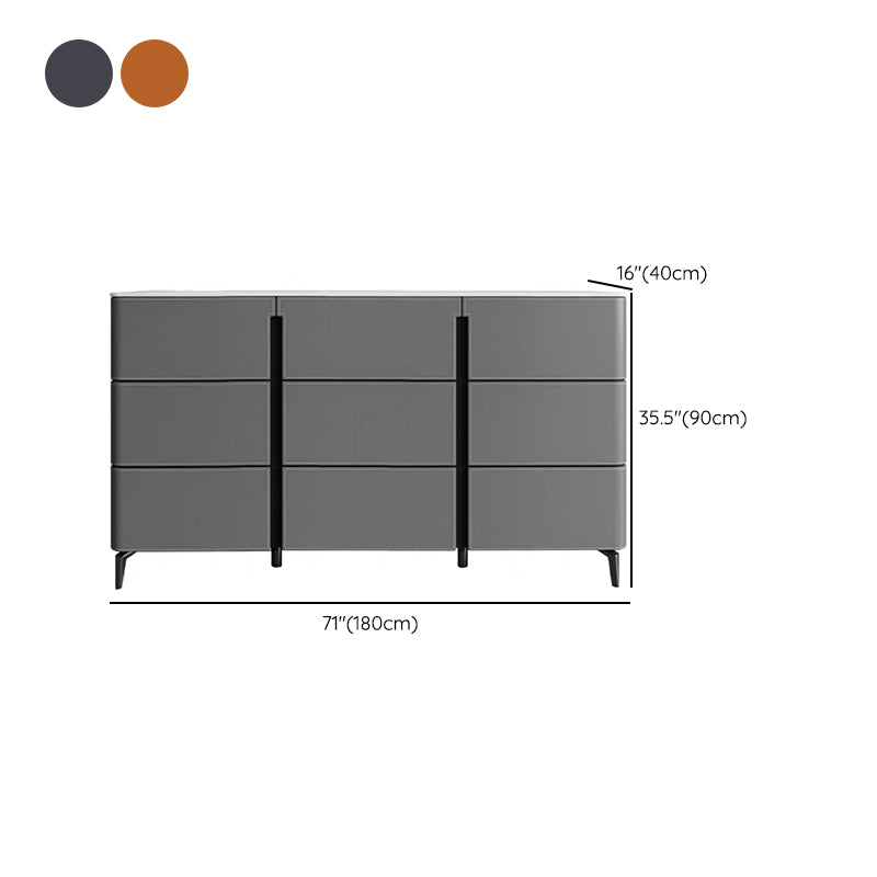 Contemporary Dining Server Kitchen Buffet Server Cabinet with Drawers Clearhalo 'buffet_sideboard' 'Buffets & Sideboards' 'furn' 'furn_buffet_sideboard' 'Furniture' 'Kitchen & Dining Furniture' 7179232