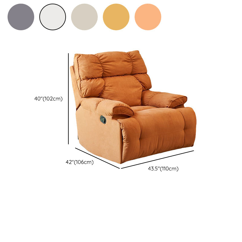 Swivel Rocker Manual Standard Recliner Solid Color Microrode Recliner stoel