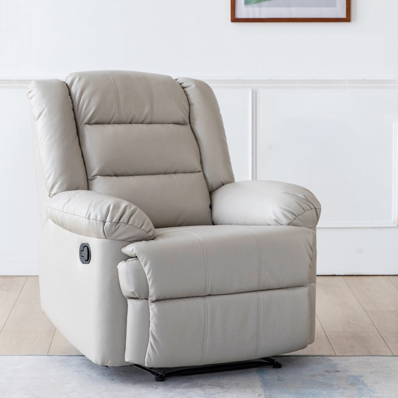Swivel Rocker Standard Recliner Solid Color Manual Recliner Chair Clearhalo 'Chairs & Seating' 'furn' 'furn_recliners' 'Furniture' 'Living Room Furniture' 'Recliners' 7179315