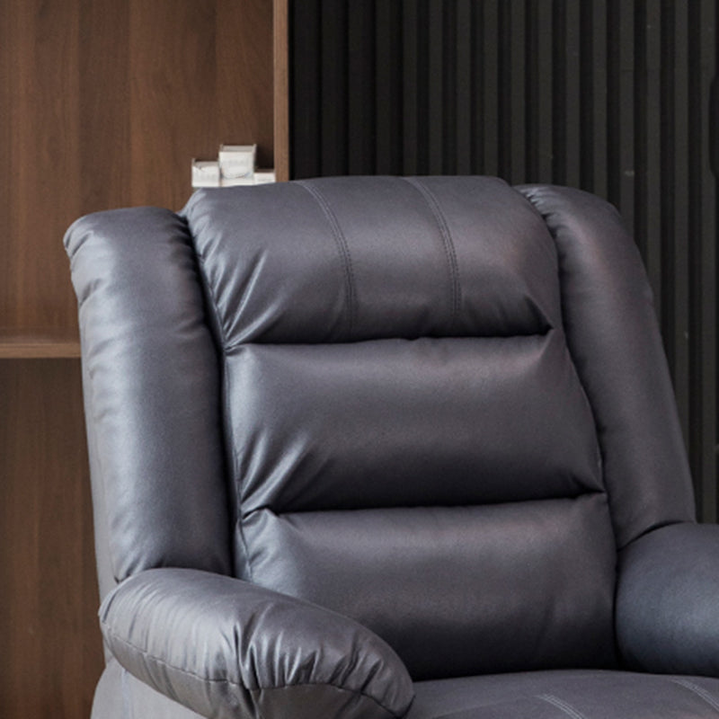 Swivel Rocker Standard Recliner Solid Color Manual Recliner Chair Clearhalo 'Chairs & Seating' 'furn' 'furn_recliners' 'Furniture' 'Living Room Furniture' 'Recliners' 7179322