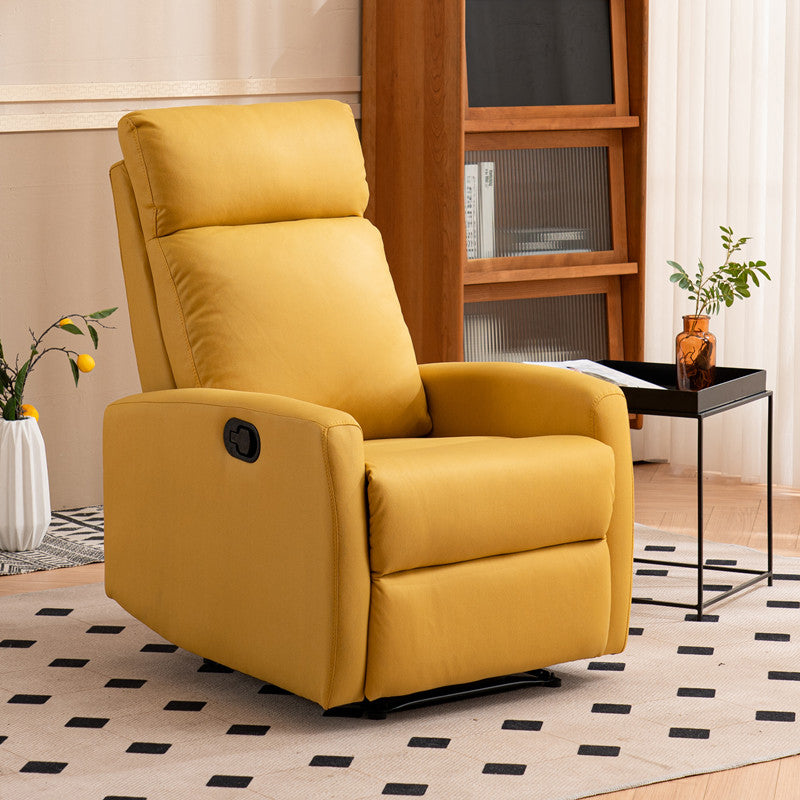 Fauteuil inclinable chaise pivotante manuel de couleur solide en métal manuel push botton