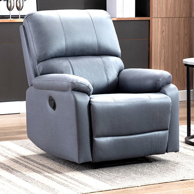 Manial-push terug standaard recliner faux lederen recliner stoel