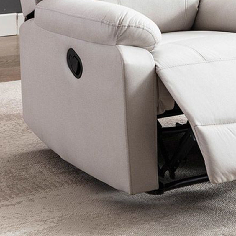 Manial-push terug standaard recliner faux lederen recliner stoel