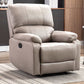 Manial-push terug standaard recliner faux lederen recliner stoel