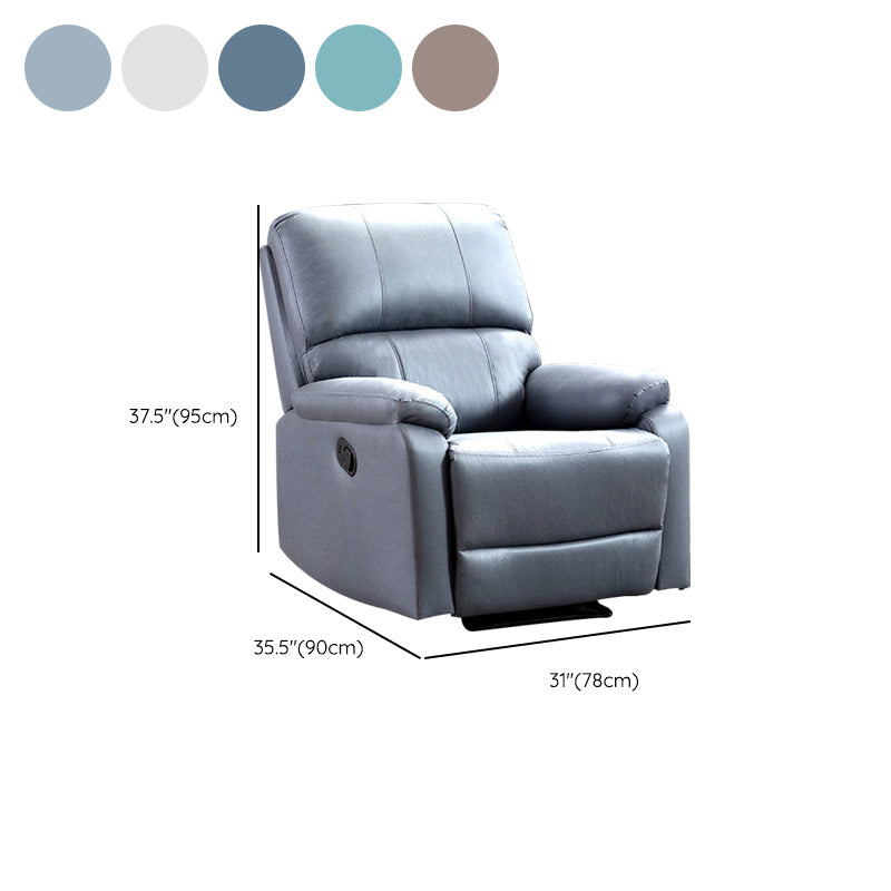 Manial-push terug standaard recliner faux lederen recliner stoel