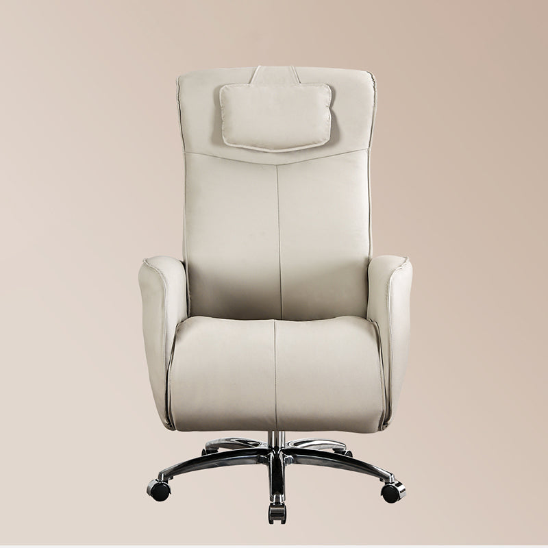 Sedia reclinabile in metallo in metallo a colori per poltrona in vetro in finta pelle.