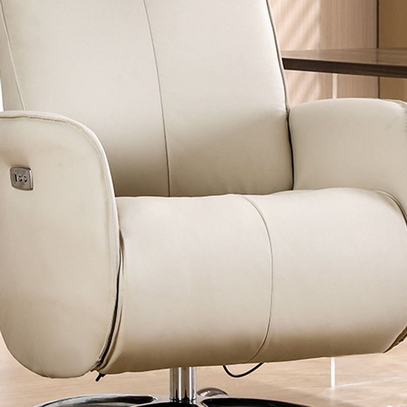 Sedia reclinabile in metallo in metallo a colori per poltrona in vetro in finta pelle.