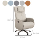 Sedia reclinabile in metallo in metallo a colori per poltrona in vetro in finta pelle.