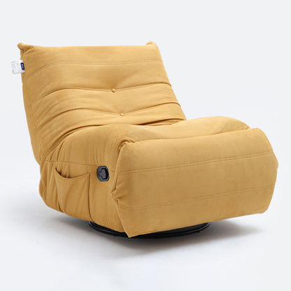 Swivel Rocker Standard Recliner Microsuede Recliner stoel met zijzakken