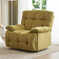 Solid Color Upholstered Standard Recliner Metal Frame Recliner Chair Yellow Clearhalo 'Chairs & Seating' 'furn' 'furn_recliners' 'Furniture' 'Living Room Furniture' 'Recliners' 7179554
