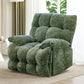 Solid Color Upholstered Standard Recliner Metal Frame Recliner Chair Green Manual Recline Clearhalo 'Chairs & Seating' 'furn' 'furn_recliners' 'Furniture' 'Living Room Furniture' 'Recliners' 7179559