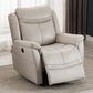 Swivel Rocker Metal Frame Standaard Recliner vaste kleur Lederen Recliner stoel