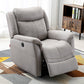 Swivel Rocker Metal Frame Standaard Recliner vaste kleur Lederen Recliner stoel