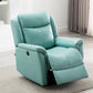 Swivel Rocker Metal Frame Standaard Recliner vaste kleur Lederen Recliner stoel