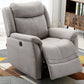 Swivel Rocker Metal Frame Standaard Recliner vaste kleur Lederen Recliner stoel