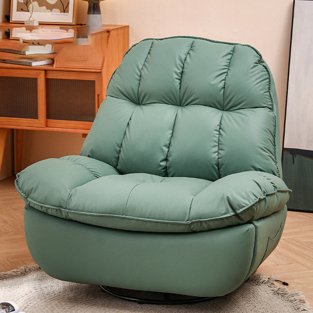 Frame metallico Grower Grower Standard Recliner Solid Color Faux Leather Recliner