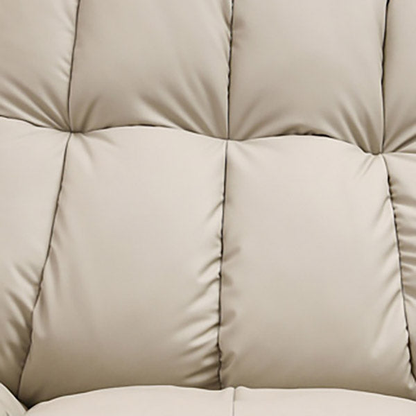 Frame metallico Grower Grower Standard Recliner Solid Color Faux Leather Recliner