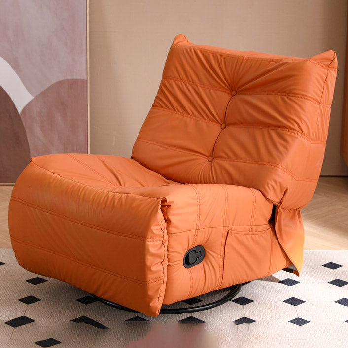 Sedia reclinabile in pelle manuale di reclinabile a pezzi di poltrone.