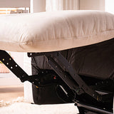 Sedia reclinabile in pelle manuale di reclinabile a pezzi di poltrone.