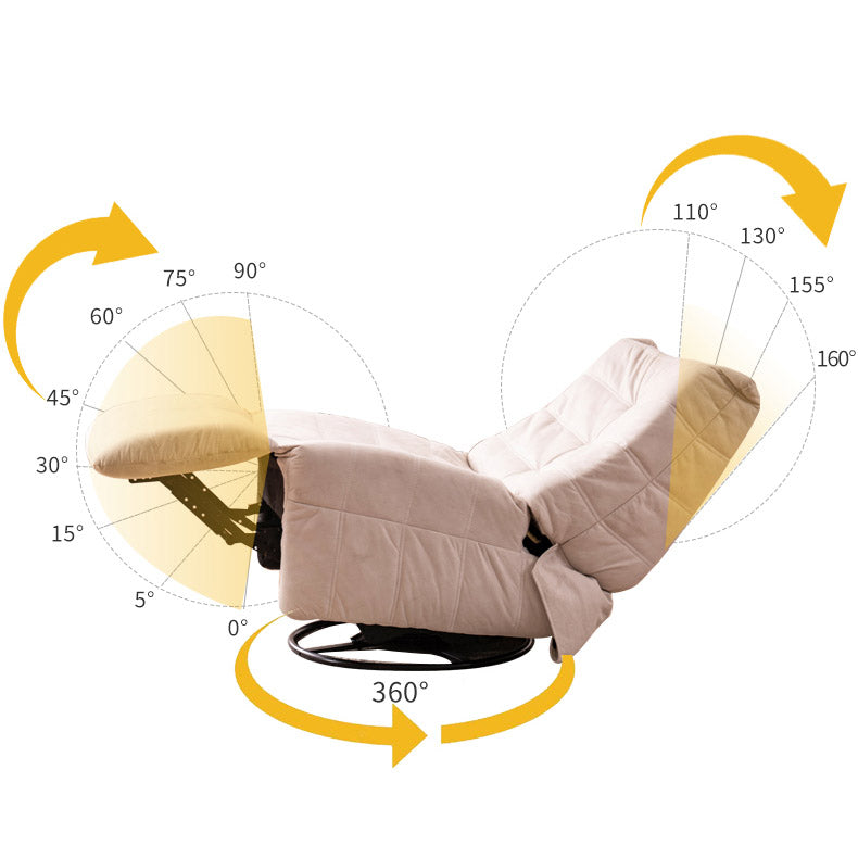 Sedia reclinabile in pelle manuale di reclinabile a pezzi di poltrone.