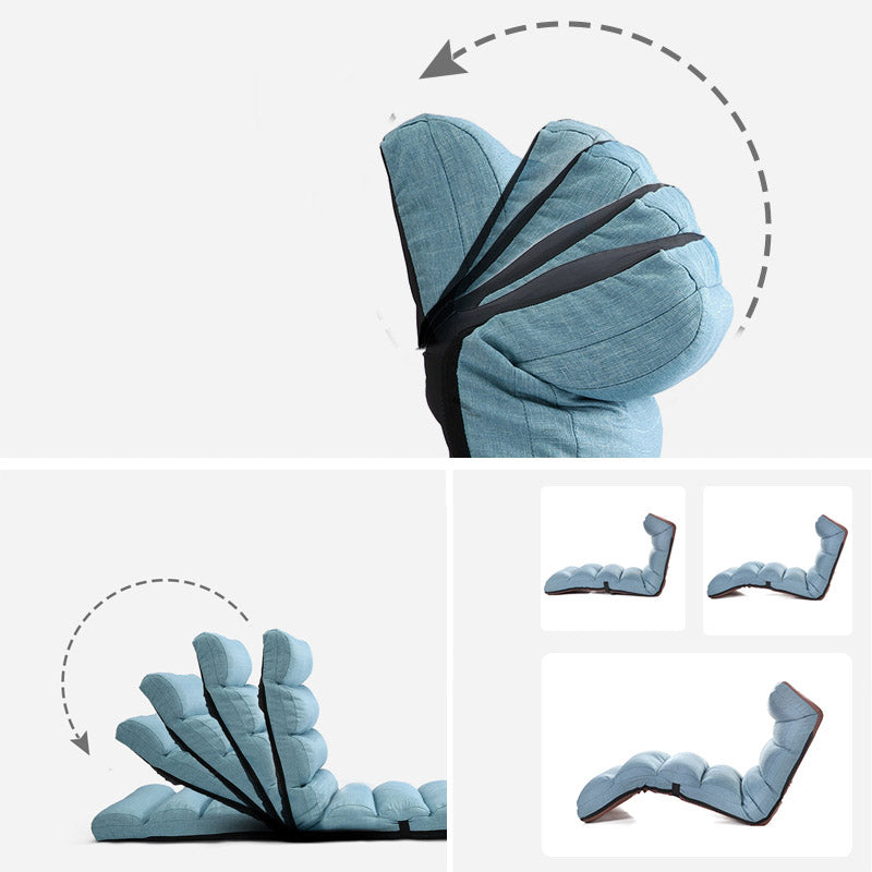 Metalen frame standaard recliner vaste kleur recliner stoel met voetsteun