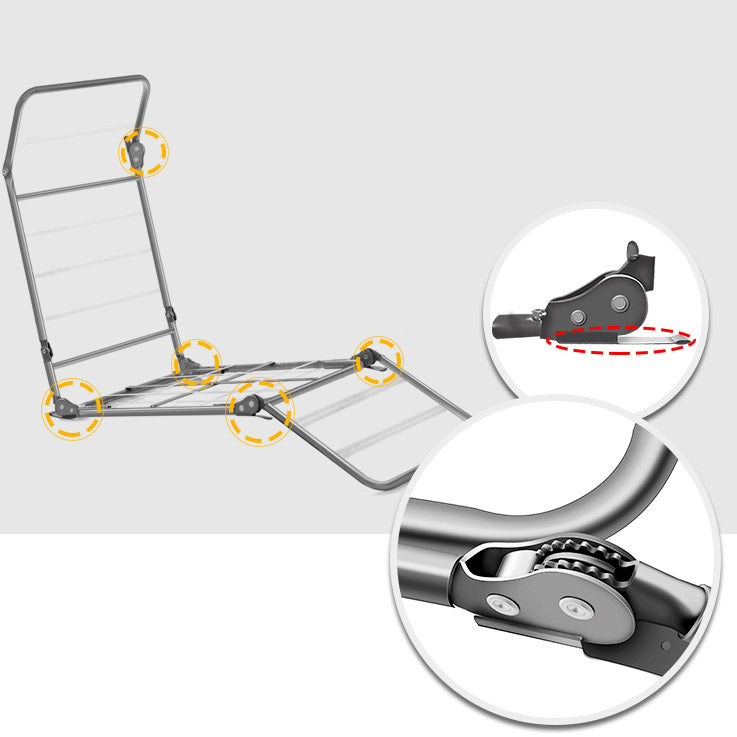 Metalen frame standaard recliner vaste kleur recliner stoel met voetsteun