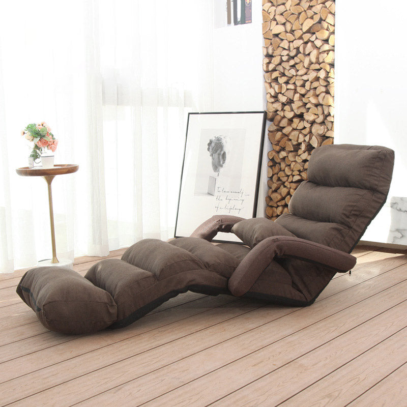 Metalen frame standaard recliner vaste kleur recliner stoel met voetsteun