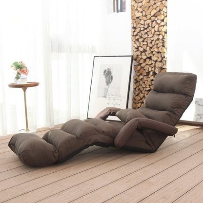 Metalen frame standaard recliner vaste kleur recliner stoel met voetsteun