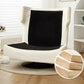 Swivel Recliner stoel vaste kleur standaard ligstoel met getufte rug