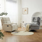 Swivel Recliner stoel vaste kleur standaard ligstoel met getufte rug