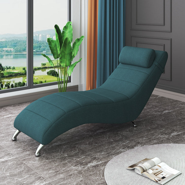Metal Frame Standard Recliner Scandinavian Solid Color Recliner Chair Dark Green Clearhalo 'Chairs & Seating' 'furn' 'furn_recliners' 'Furniture' 'Living Room Furniture' 'Recliners' 7179762