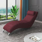 Metal Frame Standard Recliner Scandinavian Solid Color Recliner Chair Claret Clearhalo 'Chairs & Seating' 'furn' 'furn_recliners' 'Furniture' 'Living Room Furniture' 'Recliners' 7179766