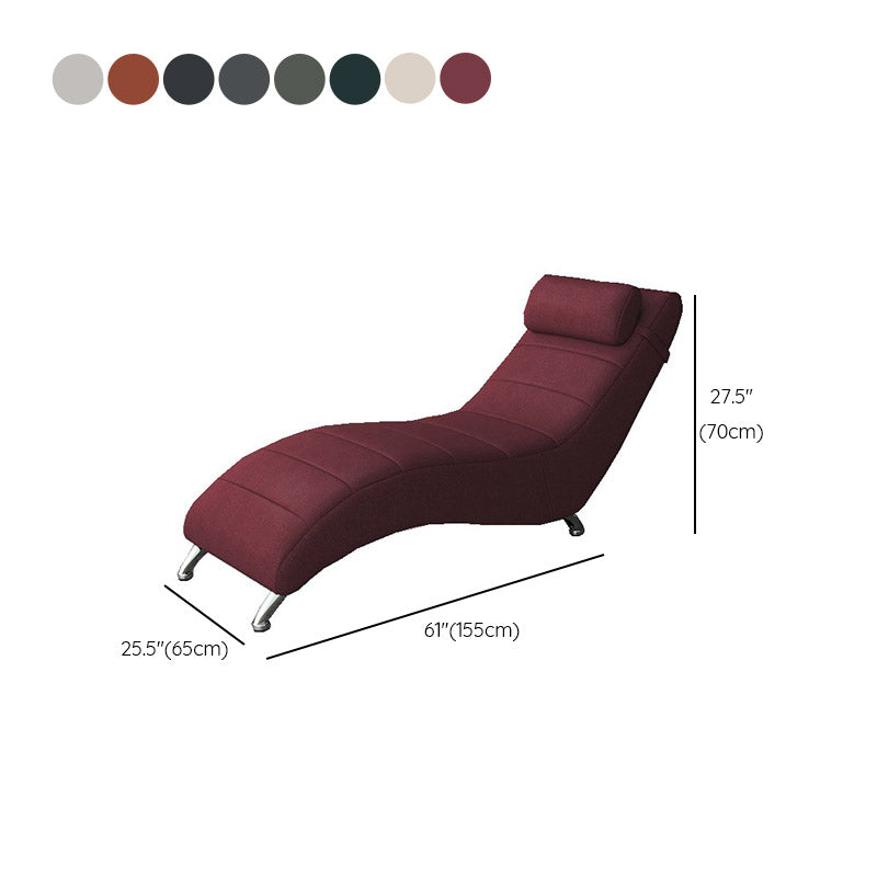Metal Frame Standard Recliner Scandinavian Solid Color Recliner Chair Clearhalo 'Chairs & Seating' 'furn' 'furn_recliners' 'Furniture' 'Living Room Furniture' 'Recliners' 7179771