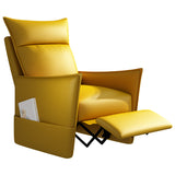 Manual-Push Standard Recliner with Storage Solid Color Recliner Chair with Footrest Clearhalo 'Chairs & Seating' 'furn' 'furn_recliners' 'Furniture' 'Living Room Furniture' 'Recliners' 7179796