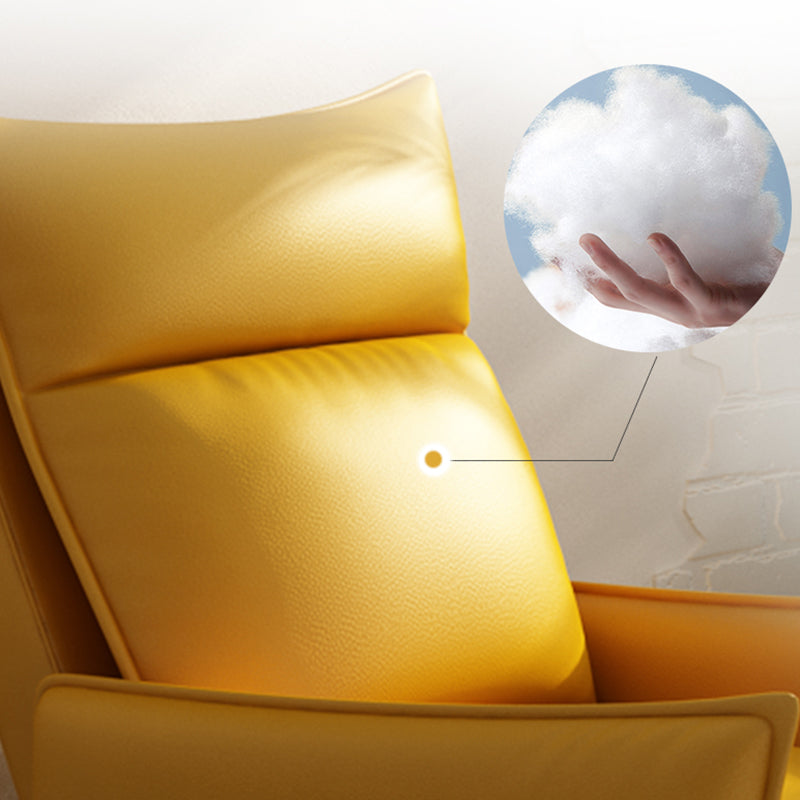 Manual-Push Standard Recliner with Storage Solid Color Recliner Chair with Footrest Clearhalo 'Chairs & Seating' 'furn' 'furn_recliners' 'Furniture' 'Living Room Furniture' 'Recliners' 7179798