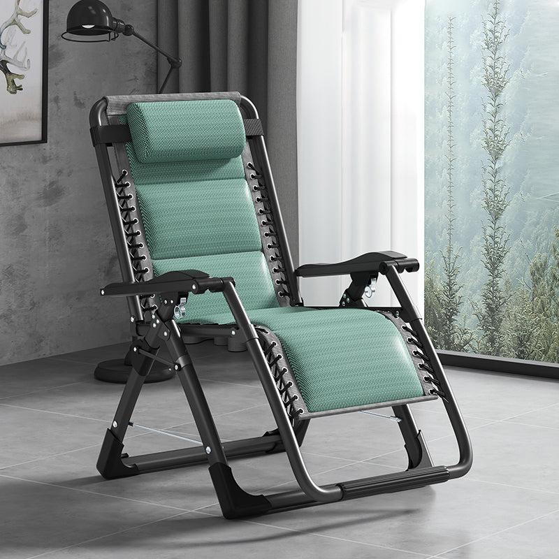 Contemporary Cotton Blend Standard Recliner Foldable Recliner Chair Green-Black Clearhalo 'Chairs & Seating' 'furn' 'furn_recliners' 'Furniture' 'Living Room Furniture' 'Recliners' 7179814