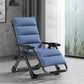Contemporary Cotton Blend Standard Recliner Foldable Recliner Chair Blue-Black Clearhalo 'Chairs & Seating' 'furn' 'furn_recliners' 'Furniture' 'Living Room Furniture' 'Recliners' 7179818
