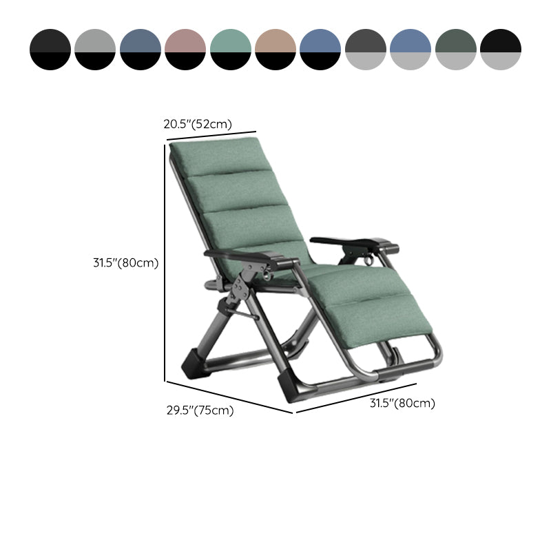 Contemporary Cotton Blend Standard Recliner Foldable Recliner Chair Clearhalo 'Chairs & Seating' 'furn' 'furn_recliners' 'Furniture' 'Living Room Furniture' 'Recliners' 7179821