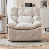 Chaise inclinable de couleur solide inclinable à impulsion à inclinaison standard avec repose-pied