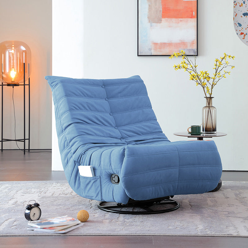 Metal Frame Standard Recliner Solid Color Growivel Rocker Recliner Chair