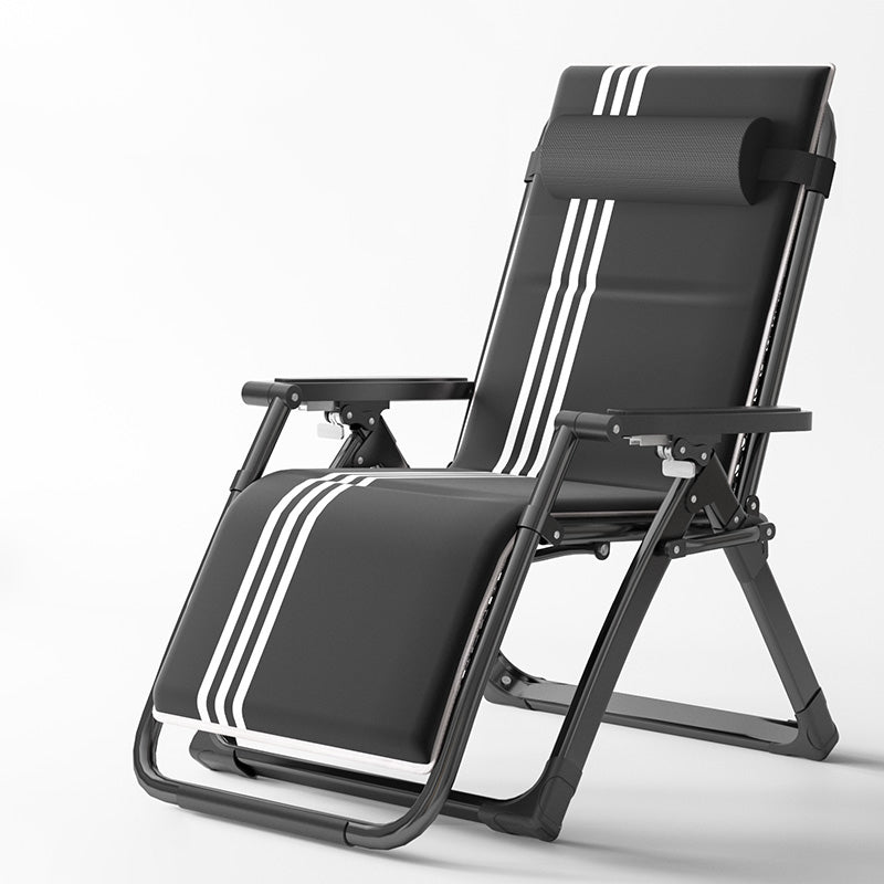 Sedia reclinabile con cornice metallica contemporanea