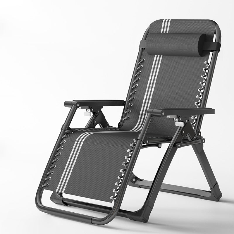 Sedia reclinabile con cornice metallica contemporanea