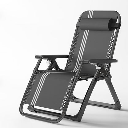 Sedia reclinabile con cornice metallica contemporanea