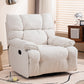 Swivel Rocker Standard Recliner Solid Color Metal Frame Recliner stoel