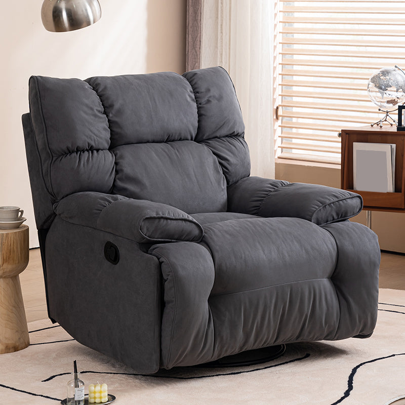 Swivel Rocker Standard Recliner Solid Color Metal Frame Recliner stoel