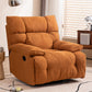 Swivel Rocker Standard Recliner Solid Color Metal Frame Recliner stoel