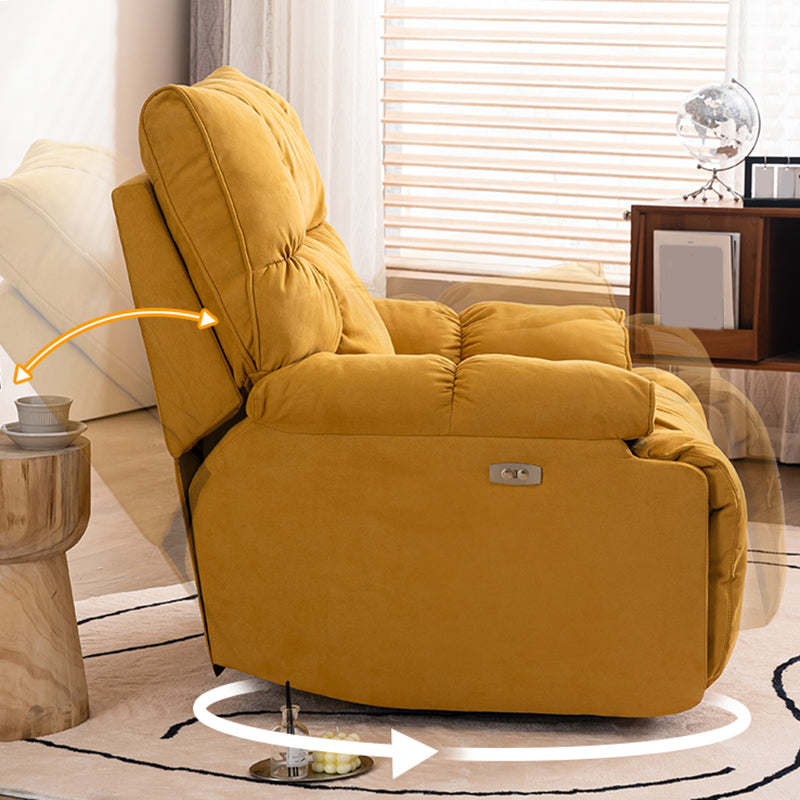 Swivel Rocker Standard Recliner Solid Color Metal Frame Recliner stoel